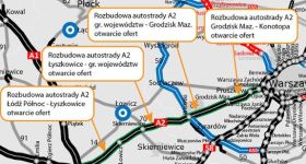 A2 między Łodzią a Warszawą do rozbudowy. Złożono 18 ofert