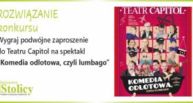 [Rozwiązanie konkursu] Spektakl „Komedia odlotowa, czyli Lumbago” wygraj podwójną wejściówkę