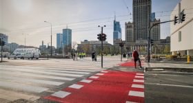 Nowe przejście dla pieszych i rowerzystów na Marszałkowskiej przy Złotej już otwarte