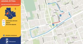 Zmiany na remontowanym odcinku ul. Żytniej na Woli. Prace potrwają do połowy kwietnia